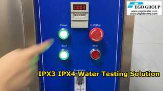 Appareil de test de pluie IEC60529 IPX3 et IPX4 avec buse de pulvérisation portative