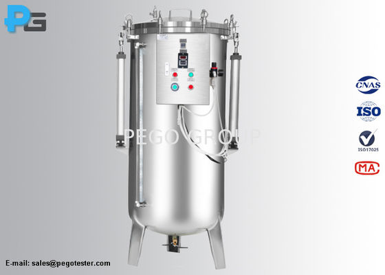 Réservoir d'eau haute pression simulant une profondeur d'eau de 0 à 50 m pour les essais IPX8