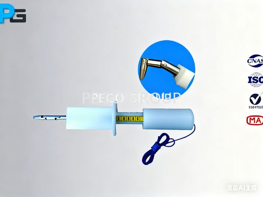 Sonde d'essai standard pour doigt avec articulation à 30±0,2, longueur de 80±0,2 et distance de 180±0,2 entre le bout du doigt et le déflecteur pour les tests d'accessibilité