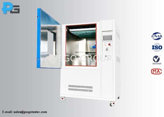 Chambre d'essai de pluie verticale IEC60529 avec acier inoxydable SUS304 et contrôle par écran tactile PLC pour les tests IPX1 IPX2