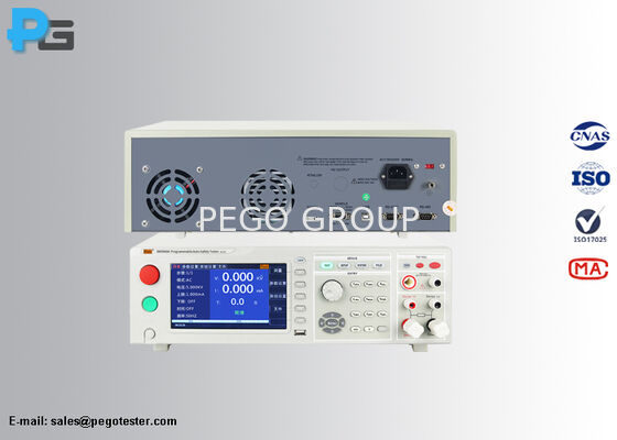 Testeur de sécurité automatique programmable avec équipement 4 en 1, affichage TFT de 7 pouces et interfaces PLC pour des tests électriques complets