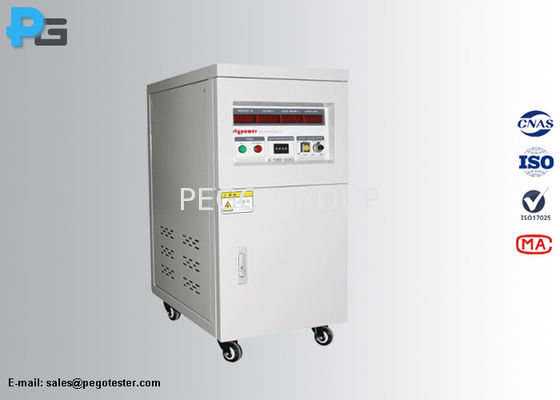 Fréquence variable de tension d'approvisionnement d'alimentation CC À C.A. monophasé 2KV/5KV/10KV sélectionnable